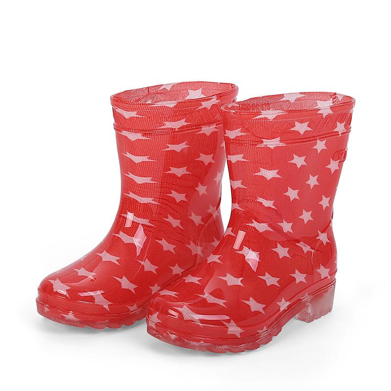 Kids and Women s Waterproof Knee-High Rubber Heel Rain Boots Anti-Slippery Safety Boot Sale for Winter and Summer Seasons 16 17 18(26) 19(27) 20(28) 21(29)22(30) red QINGLONG GOODS
