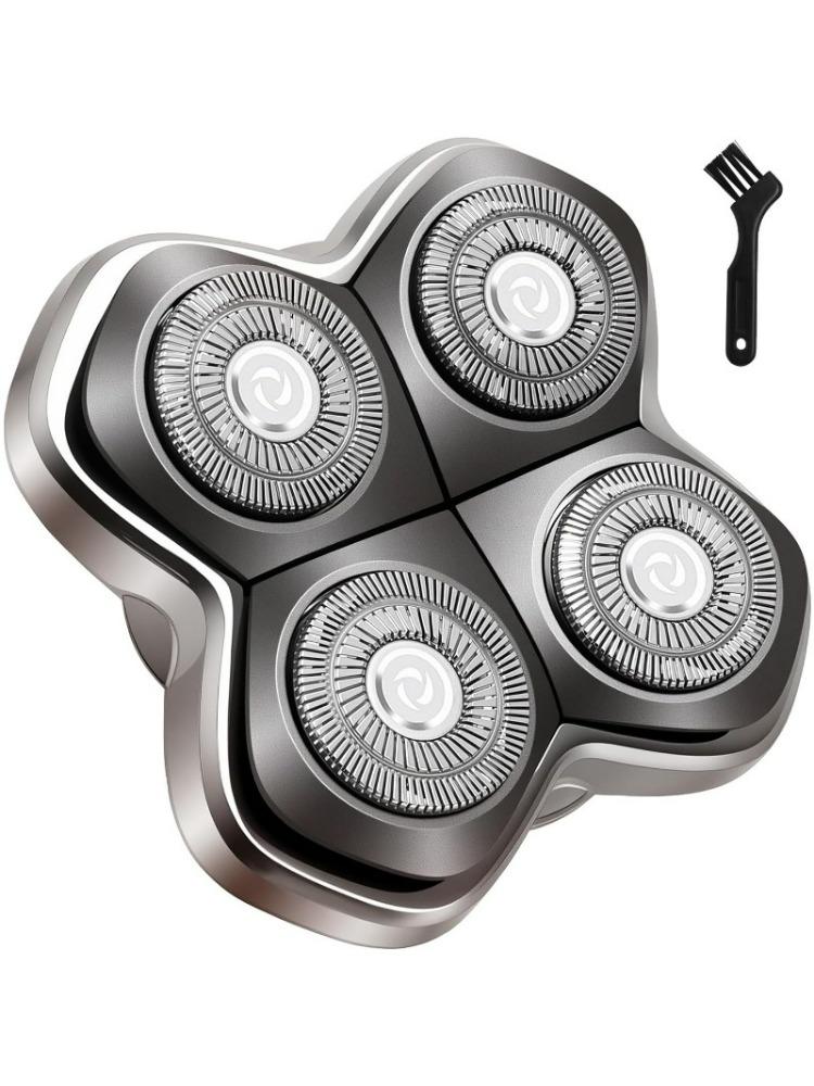 4 Dual-Track Floating Replacement Heads for Skull Pitbull/Butterfly Kiss PRO/Palm Shavers gray Good Household Items