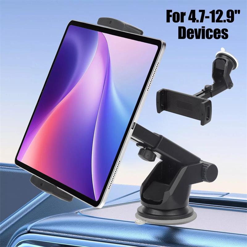 Автомобильный держатель для планшета и телефона на присоске Для Samsung Galaxy Z Fold 4 3 2 Стенд Регулируемый Мобильный Держатель Для Ipad Присоска GPS Кронштейн blue Paddya