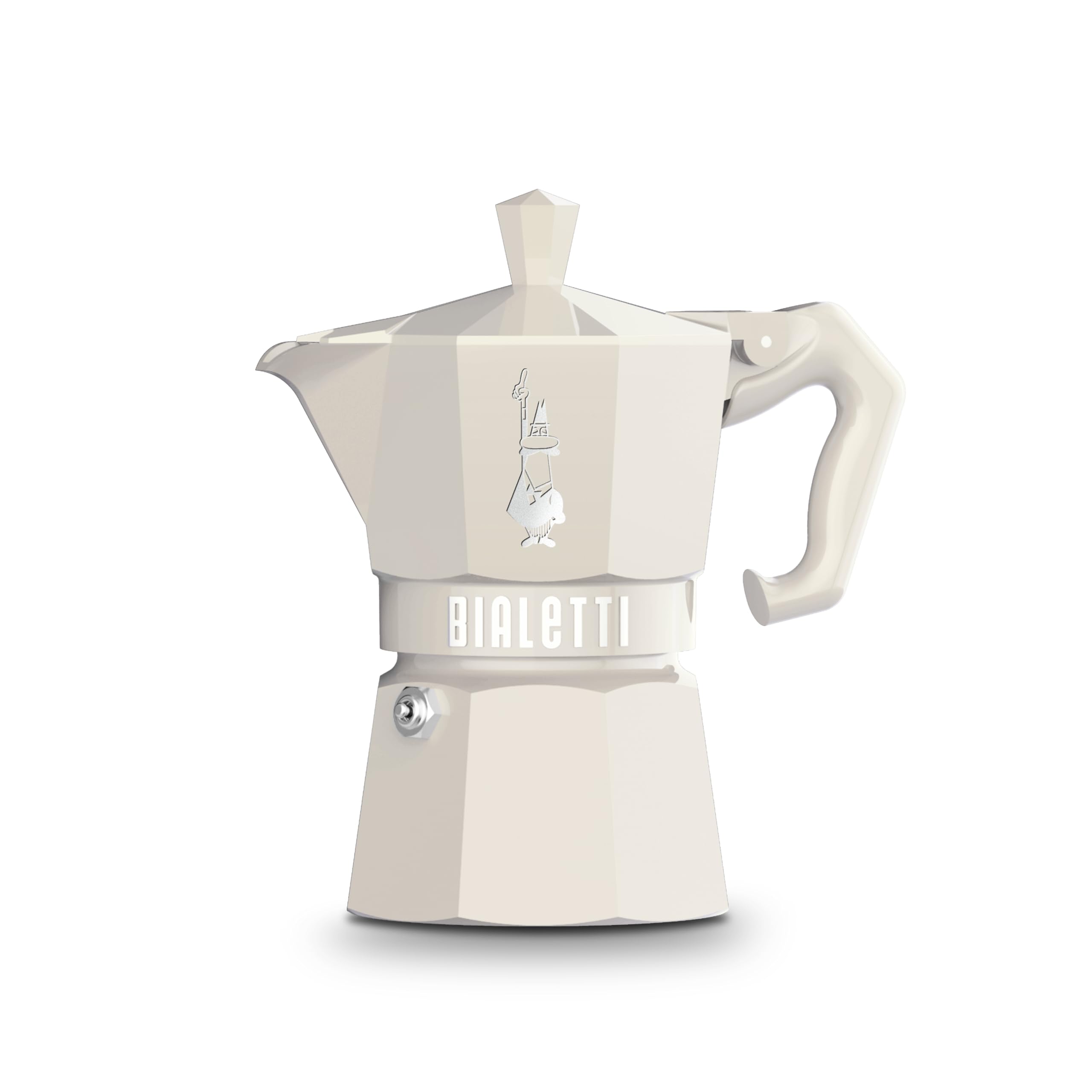 Кофемашина Bialetti Mocha Exclusive Cream на 3 чашки с прямым нагревом (Кофе Маккинетта) кремовый