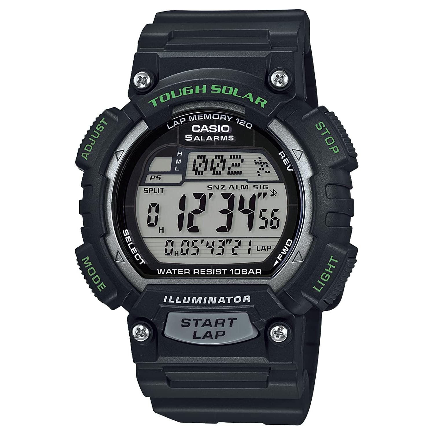 Мужские часы Casio STL-S100H-1AJH Черные - Официальная внутренняя модель, Прочные, Стильные наручные часы gray