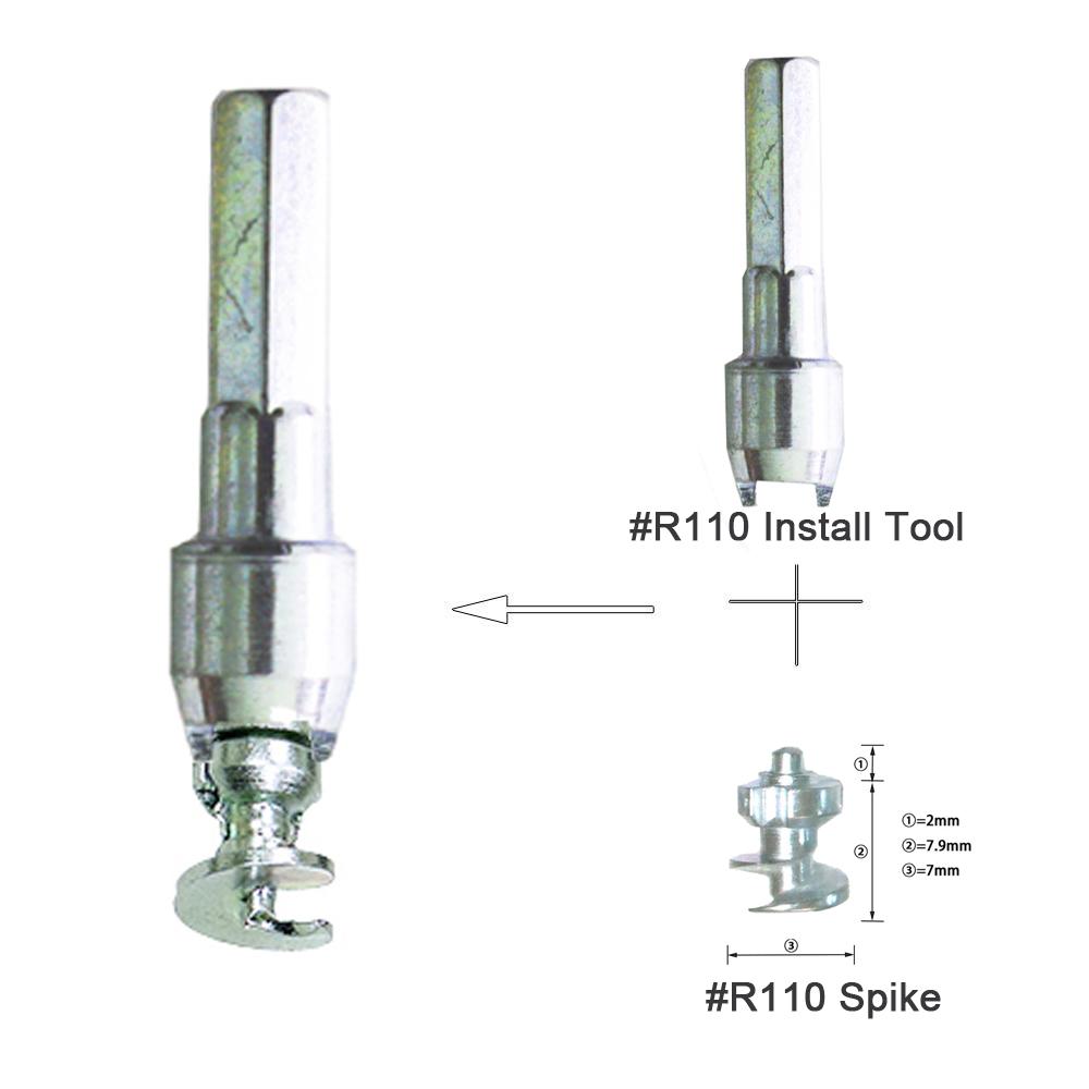 Item #R110 Spikes Installation Tools Screw Snow Spikes Insertion Wheel Tyres Studs Car Vehicle Truck Motorcycle Tires Winter R110 install tool gray kuangdhr01