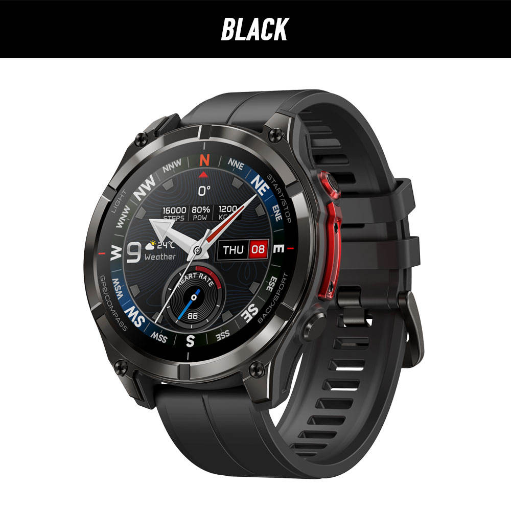 Stratos 4 Pro GPS Smart Watch 1.43inch AMOLED Display Dual-Color Flashlight Music Storage 170+ Workout Modes Steel Stratos 4Pro чёрный QINGLONG GOODS