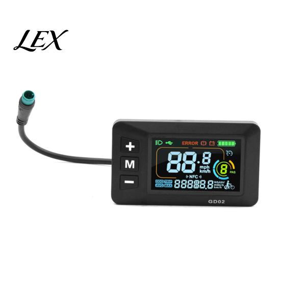 Electric Bike Control Panel Ebike Display Fit for Yozma IN 10, Bicycle LCD Screen with Waterproof 5-Pin Connector, Meter 22.2MM Handlebar E чёрный Lexile