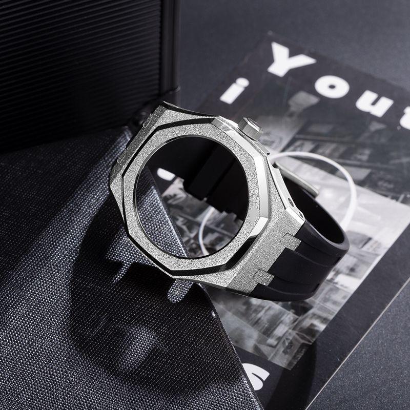 GA-2100 316L Модифицированный комплект безеля Для Casio G-Shock GA2100 GA-2110 Набор ремешков для часов Металлический браслет Ремешок для часов Корпус мужские Аксессуары GA-2100 2110 GAB2100 gray NOVVA