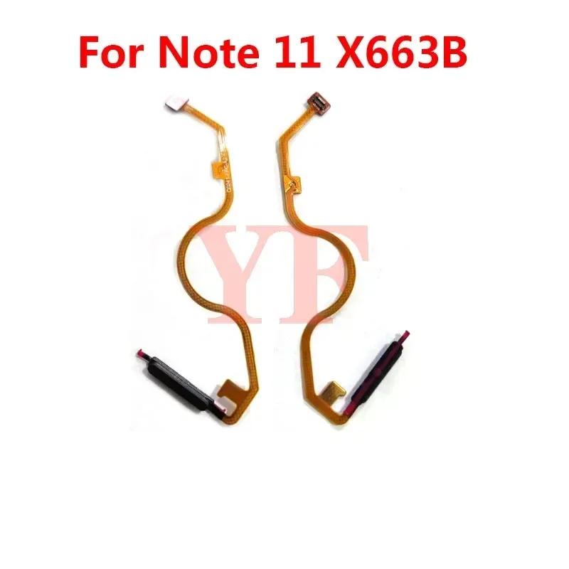 For Infinix Hot 11s X6812 11 Play NFC Note 11 12 X663B Fingerprint Reader Touch ID Sensor Return Key Home Button Flex Cable Note 12 X663C blue white Specialist provider of mobile phone accessories