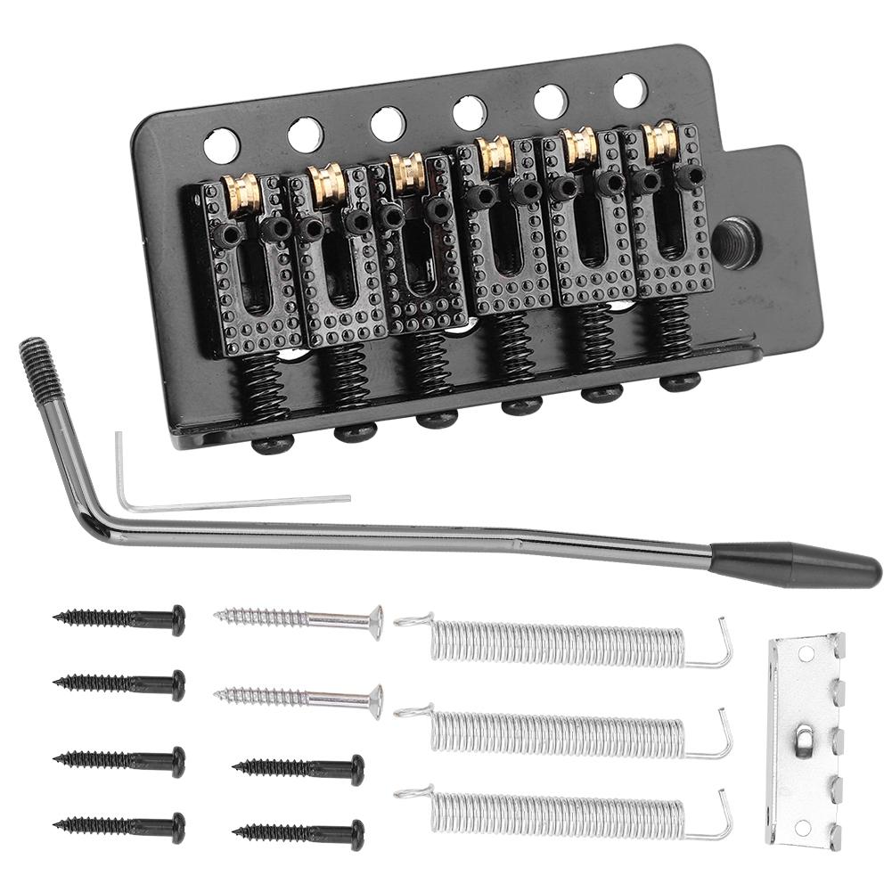 Tremolo System with Roller Single Locking Vibrato Bridge Tailpiece for ST Guitar (Gold) black Bea-Pet