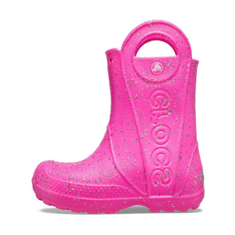 Crocs Повседневные Водонепроницаемые Детские Сапоги Розовые Детская Модель 34-35 pink