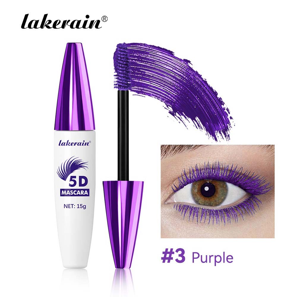 Тушь для ресниц 5D Extreme Volume Lash, водостойкая и долговечная, для естественного утолщения и подкручивания ресниц фиолетовый Warm and fashionable clothing