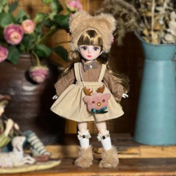 Шарнирная кукла BJD, Милая кукла для переодевания, Игрушка для ролевых игр для детей и девочек black ABXMAS