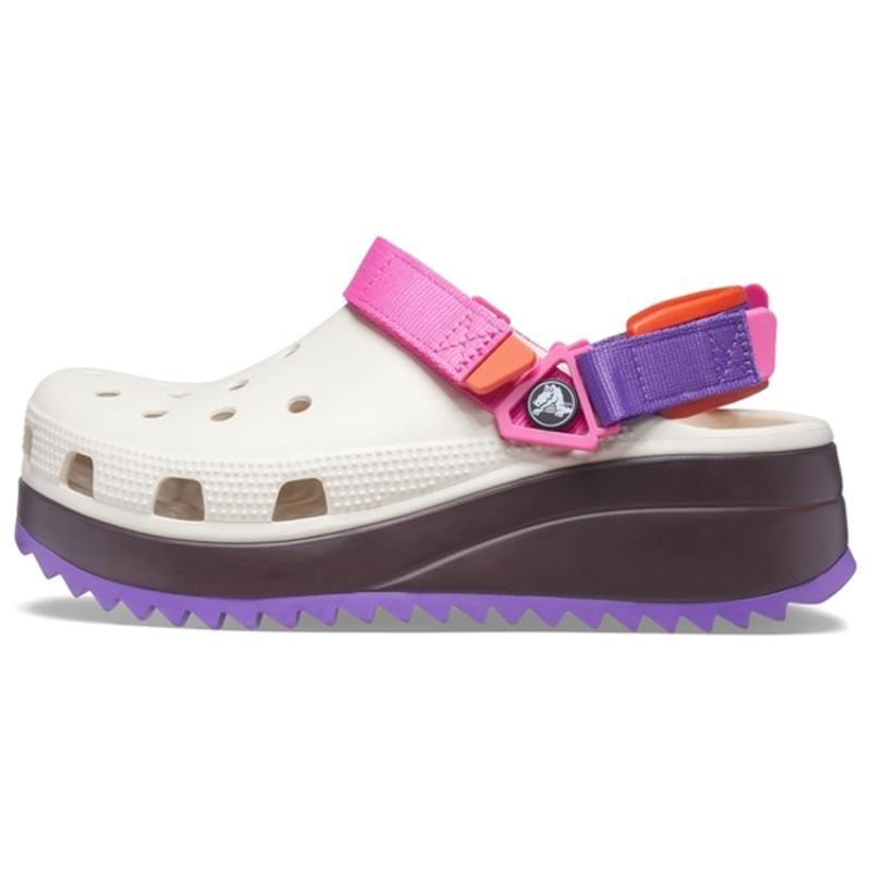 Кроксы Классические Клоги Унисекс Белый Розовый Фиолетовый 41-42 white Crocs