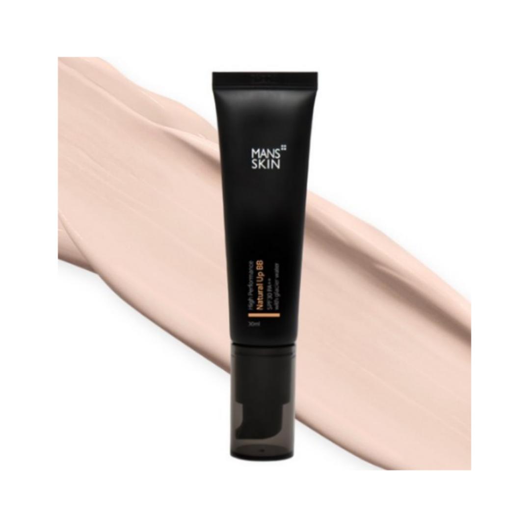 Мужской BB-крем для лица Skin Natural Up BB Tone‑Up BB Sun Cream Homme Foundation — Холодный тон, меняющий цвет — 30 мл black PeSoNaCoKo