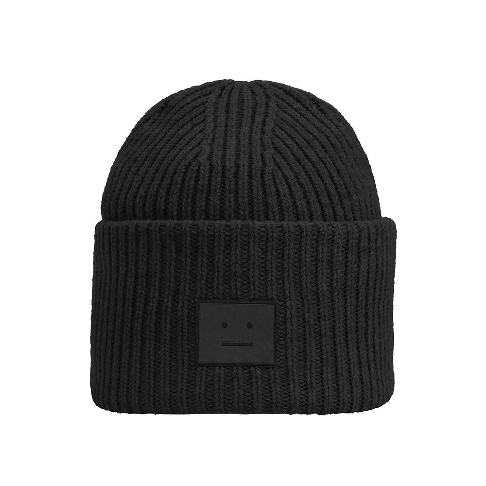 Шапка Acne Studios с нашивкой-логотипом Face C40448 Черный 900 C40448 BLACK black TrendMecca Watches