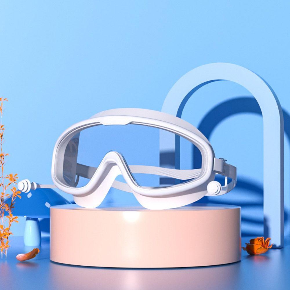 Outdoor Activity Swim Goggles Earplug 2 in 1 Kit Anti-Fog UV Protection Swimming UV Protection Glasses With Earplugs for Kids Toddler 3-15 Years 3-15 Years gray sdcvd