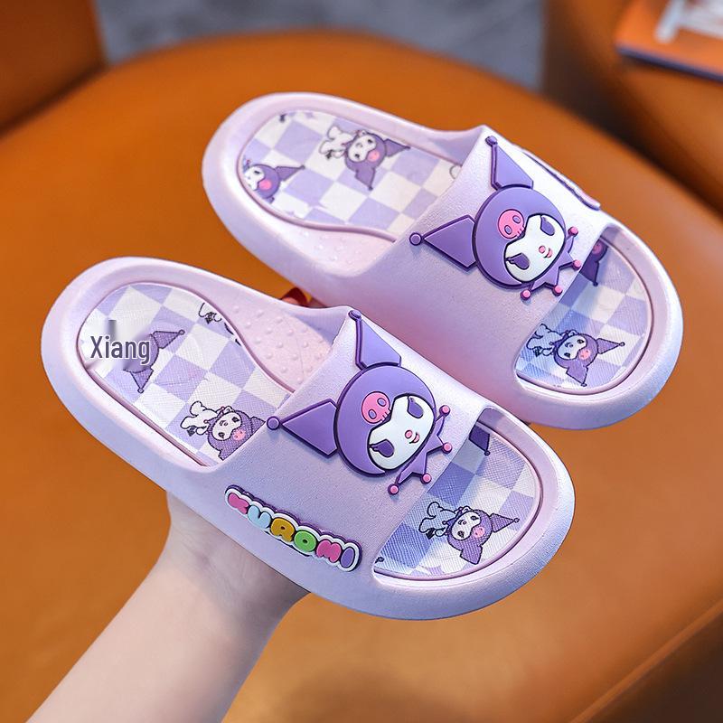 Детские нескользящие летние домашние тапочки - Милые шлепанцы Sanrio для девочек и мальчиков 36-37 white BabyBloom Shop