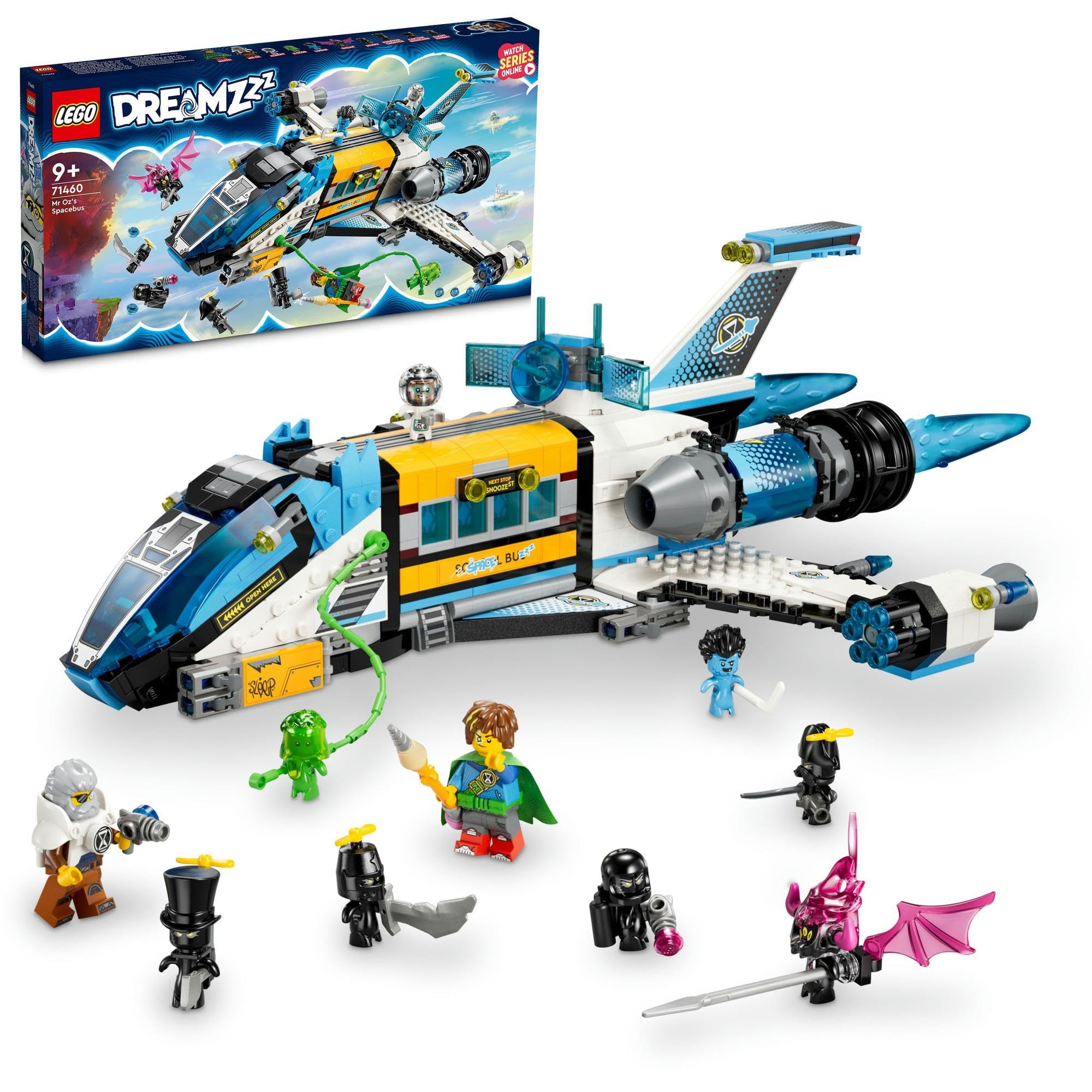 Игрушка LEGO Dreams Космический корабль Оза, Подарок на дни рождения, Рождество, для мальчиков и девочек, 9, 10 и 11 лет, Ролевая игра, Ролевая игра, 71460 gray Omi Japan Products