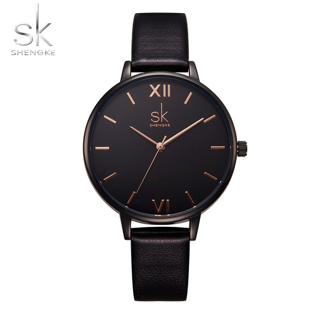 Luxury Rose Gold Women s Quartz Watch Marble Pattern Dial White Leather Band Elegant Ladies Fashion Minimalist Wristwatch чёрный QINGLONG GOODS