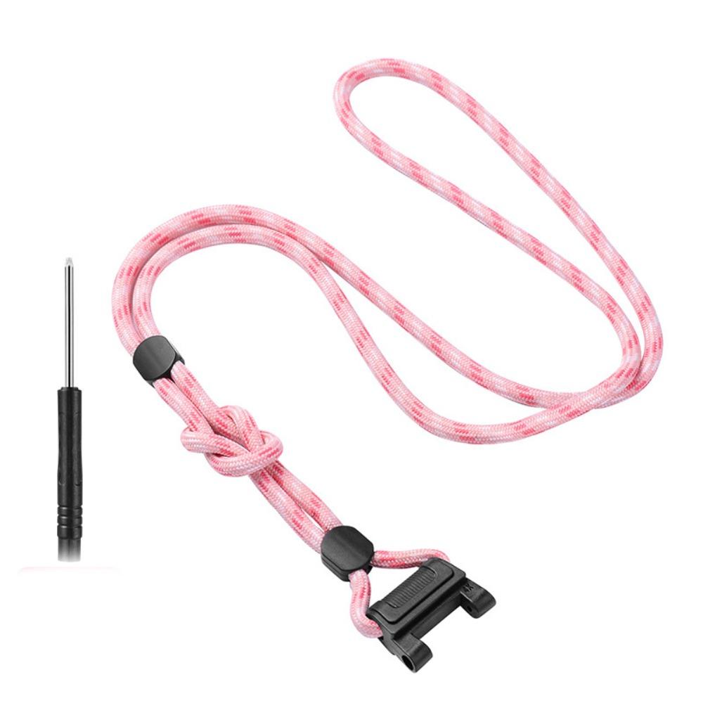 Durable Phone Watch Lanyard Children s Smartwatch Straps for Huawei 3S/3Pro/4X/5Pro Outdoor 4X/5Pro-pink white Jingfuzhi