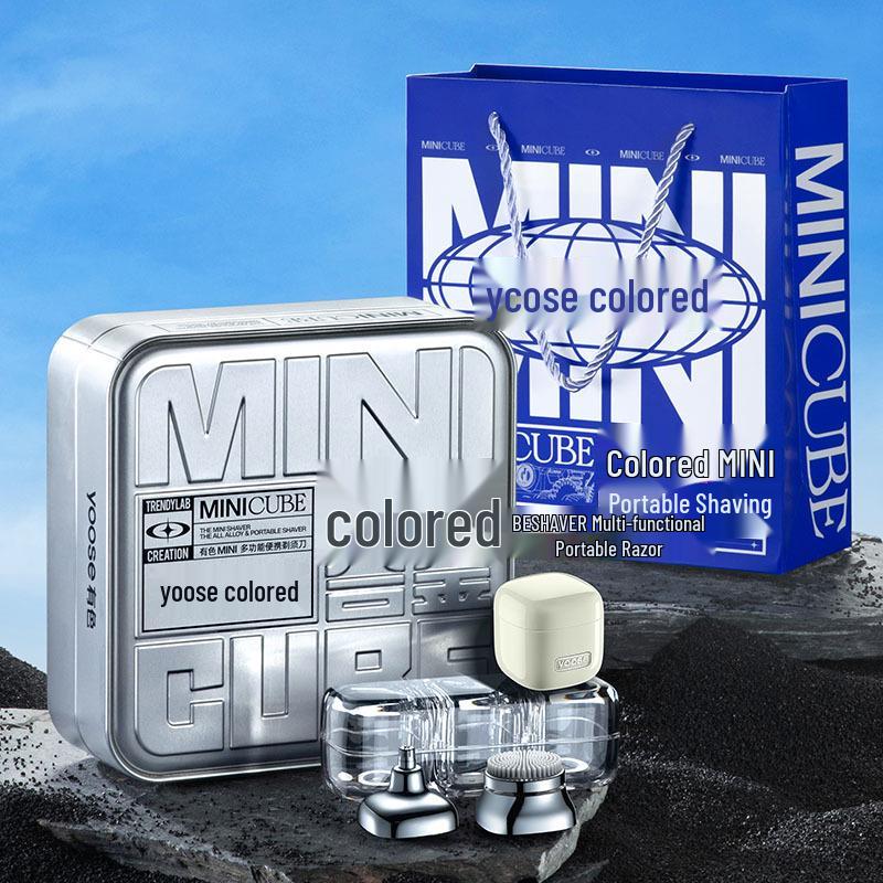 Стиль Ван Ибо: Yoose Mini Cube 3-в-1 Электробритва и Набор для ухода white Global Beauty