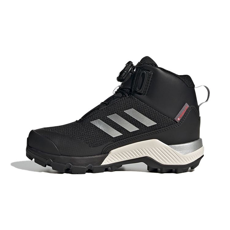 Adidas Terrex Winter Mid Boa Треккинговые ботинки Удобные Повседневные Дышащие Высокие Детские походные ботинки Черные FU7272 28 black