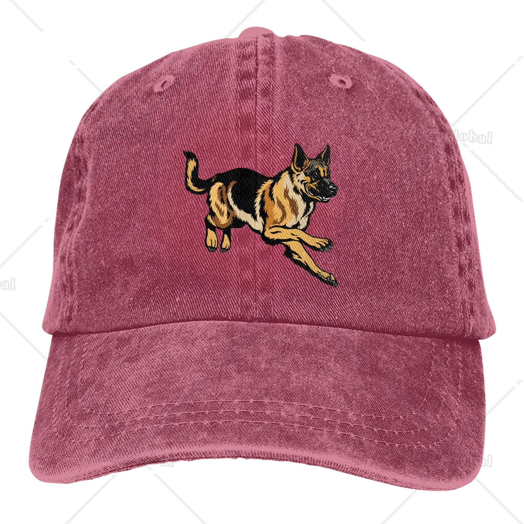 Бейсболка из хлопка для собак, немецкая овчарка, унисекс, кепки Snapback для мужчин и женщин, кепки для гольфа, регулируемая, стираная джинсовая кепка One Size brown ngnfgg CAP