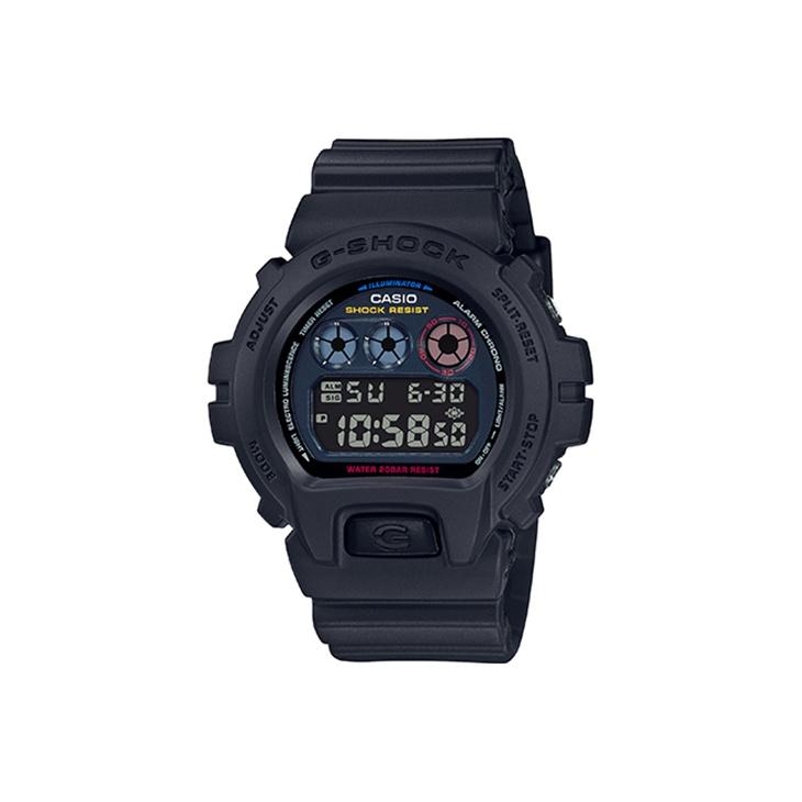 Casio G-Squad G-Shock Series Fashion Retro Low-Key LCD Display Reverse Waterproof Shockproof Sports Quartz Watch Men watches Black DW-6900BMC-1D Black Dial black