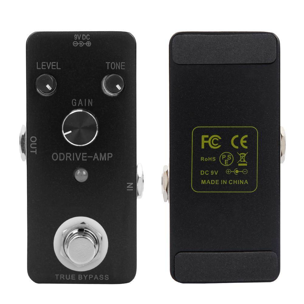 Электрогитара с корпусом из цинкового сплава ODRIVE AMP Style Overdrive Effect Pedal Distortion black Koogeelife