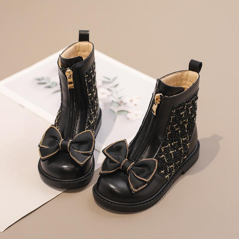 Зимние новые детские одинарные ботинки, короткие ботинки для девочек 25 white Gtime Shoes