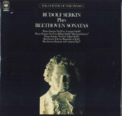 LP Record RUDOLF SERKIN  Beethoven Piano Sonata No. 28 In A 79004 CBS 1978 UK Classical Used RecordCityJP