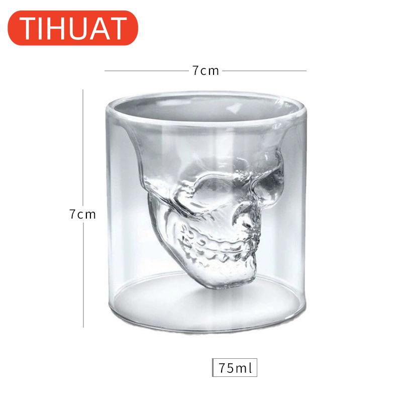 Стопка с черепом 75 мл 1pcs gray TIHUAT