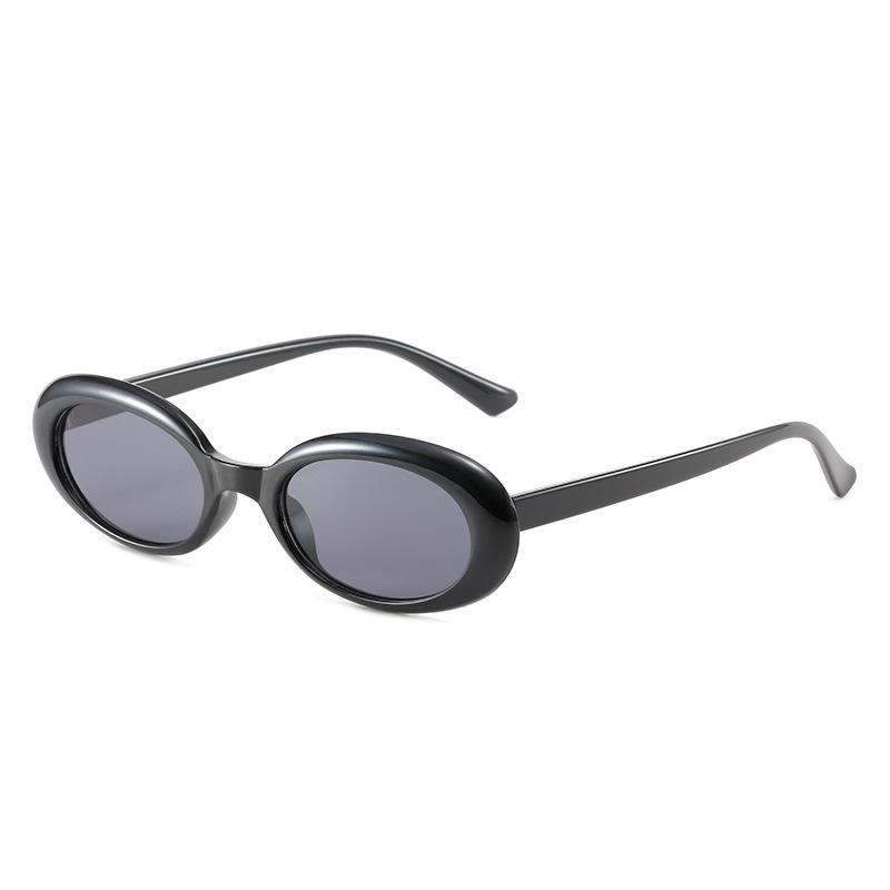 Солнцезащитные очки Trend Oval Retro Small Frame Sunglasses Women Candy Color Glasses Men New product gray Fashion Supplies