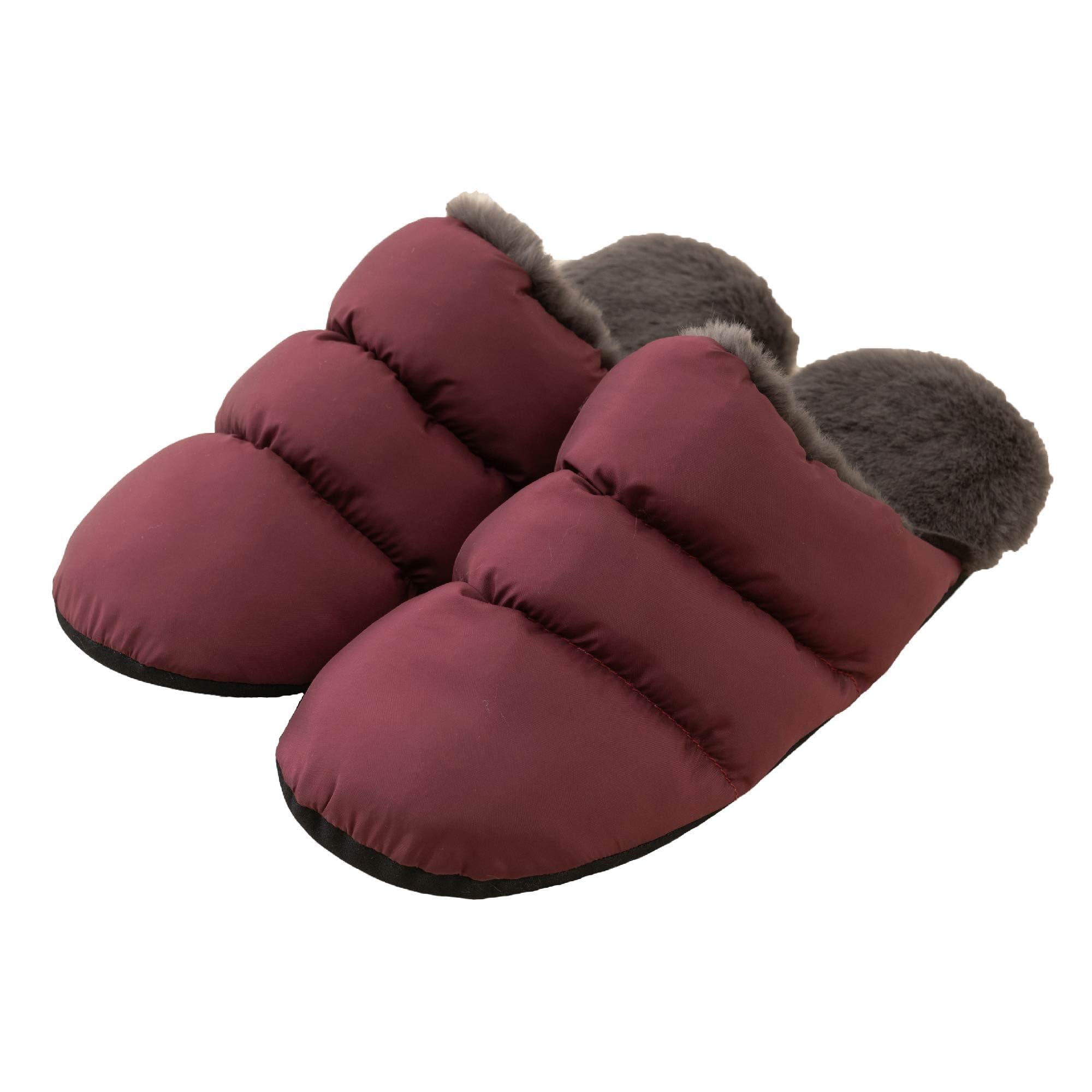 Сенко Тафта Боа Мягкий Винный 23см S.D.S. Тапочки, Красные, black DOKI DOKI MARKET form NIPPON