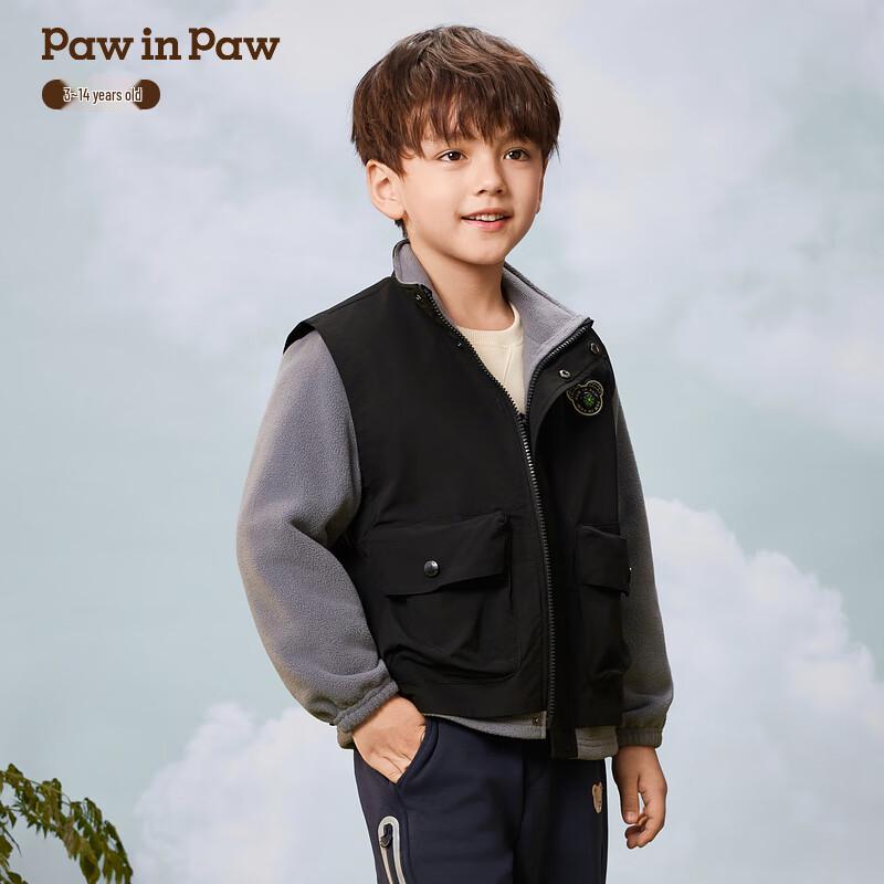 Теплая повседневная куртка для мальчиков PawinPaw с мультяшным медведем 150 серый JDST online