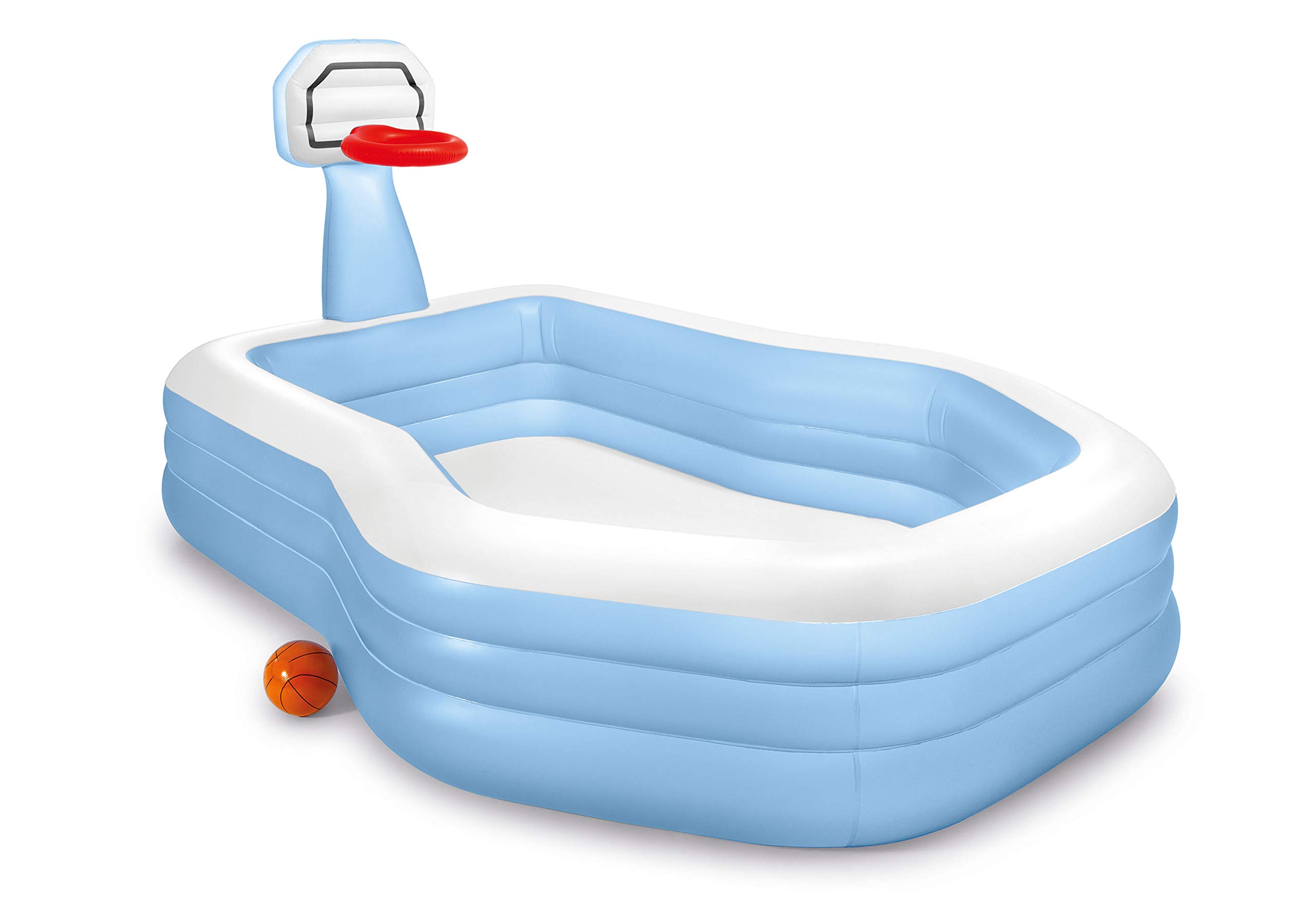 INTEX Семейный бассейн Swim Center Shooting Hoop, 257 x 188 x 130 см (Официальный японский продукт), Номер продукта 57183 white hayatospeed