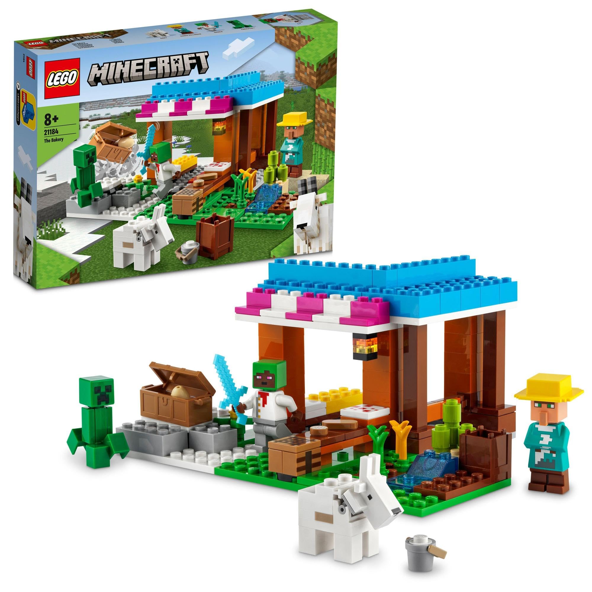 LEGO Minecraft Пекарня 21184 Игрушечные блоки Подарок Видеоигра Мальчики и девочки от 8 лет blue Omi Japan Products