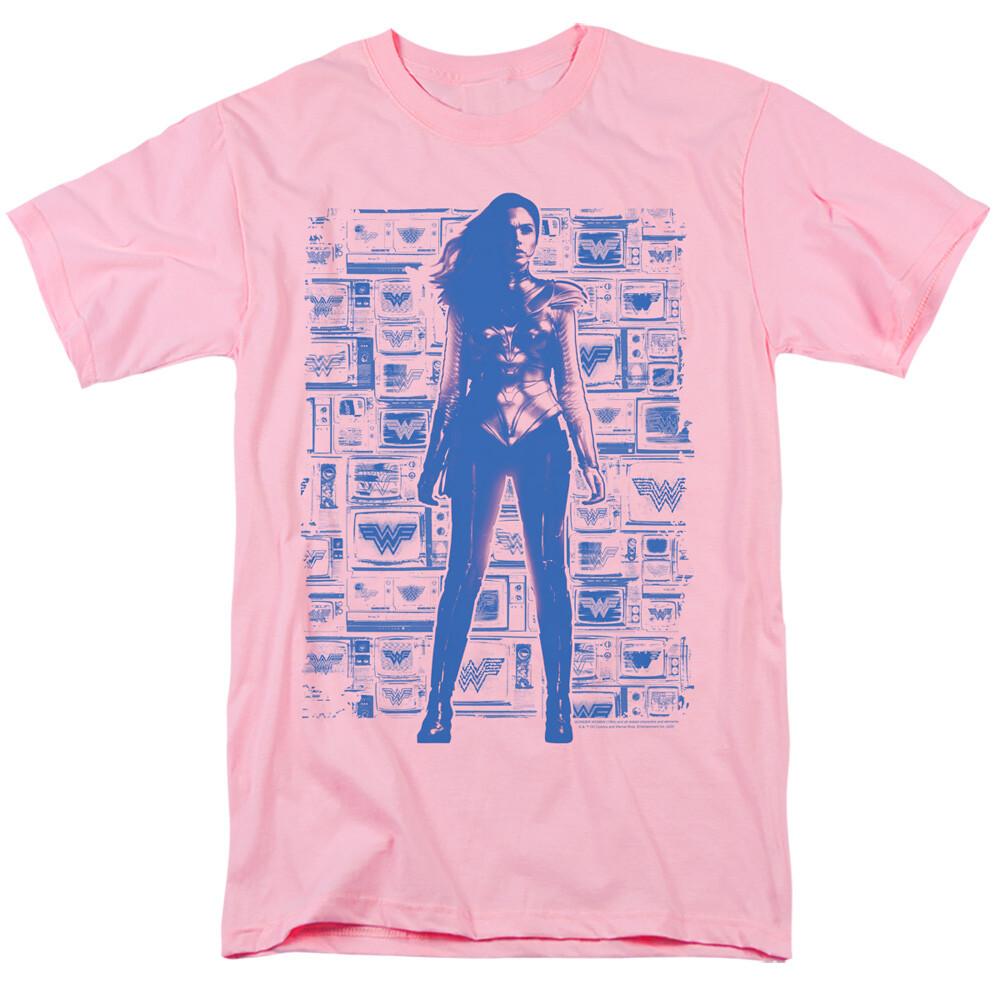 Футболка  Wonder Woman 1984   Телевизоры  - унисекс, до 4XL L pink SimpleClot5