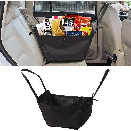 Car Seat Organizer - Large Capacity Passenger Seat Storage Travel Bag, Portable, Foldable And Collapsible Miscellaneous Car Hanging Bag, Shopping black 91510107MAC221GX68
