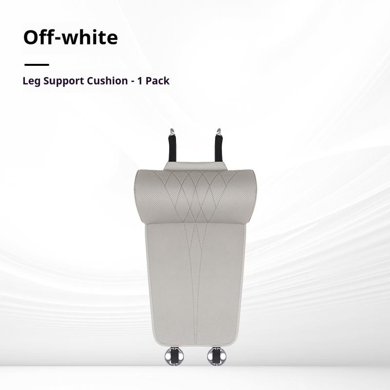 For Lincoln Nautilus Corsair MKX MKS New Car Seat Rest Cushion Nappa leather Seat Extender Leg Cushion Memory Foam Seat Padding White1 gray faguyEdg