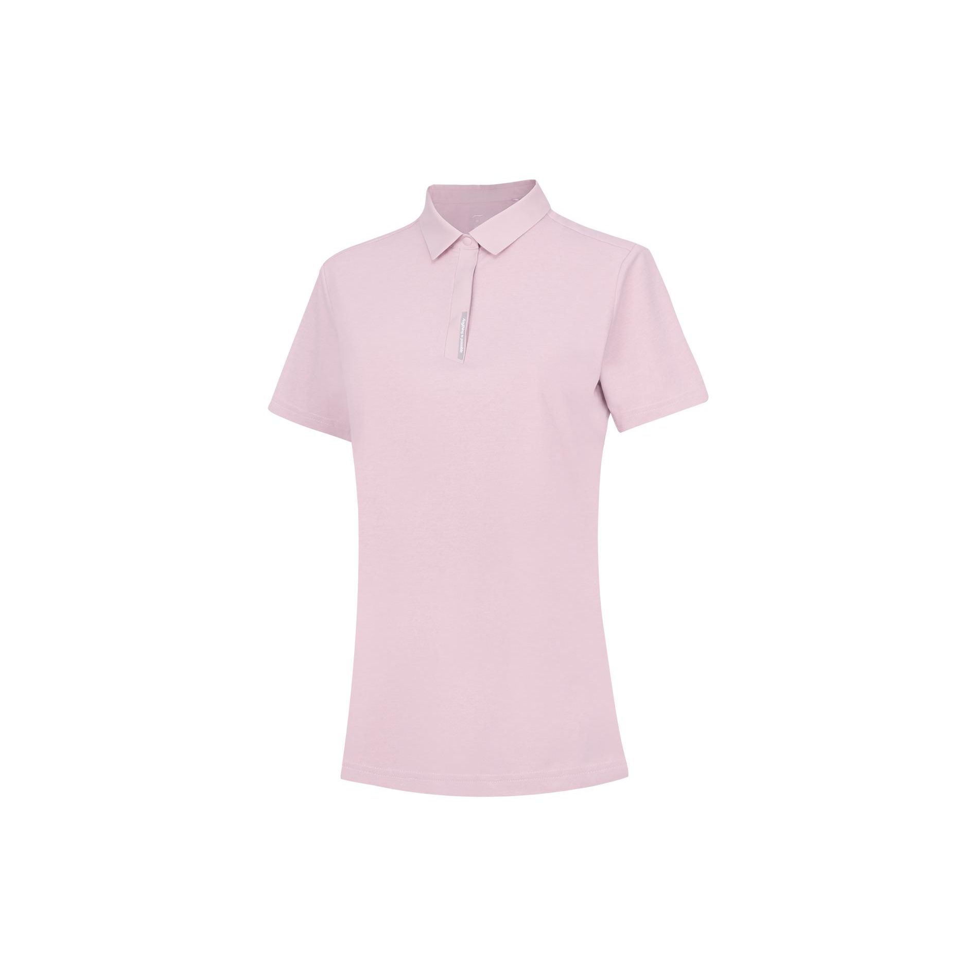 Li-Ning Solid Color Sweat-Absorbing Quick-Drying Breathable Sports Polo Shirt Women tops Light-Pink APLU200-3 XS white