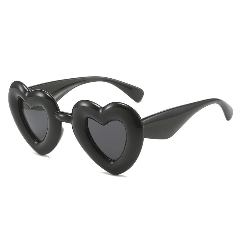 Candy Надувные солнцезащитные очки женские Y2K Trend Heart Солнцезащитные очки Love Glasses женские regular gray Fashion Supplies