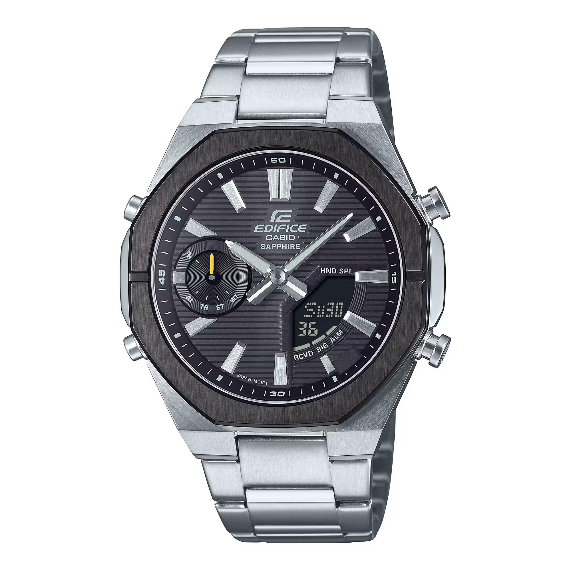 Мужские часы CASIO EDIFICE с Bluetooth и связью со смартфоном ECB-S10DB-1A black