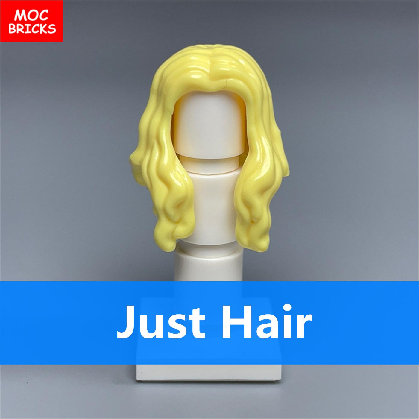 10 шт. Кирпичики MOC Женские прически Голова Женщины Девушки Части тела Аксессуары Конструкторы DIY Игрушки Детские Рождественские подарки beige Professional fishing