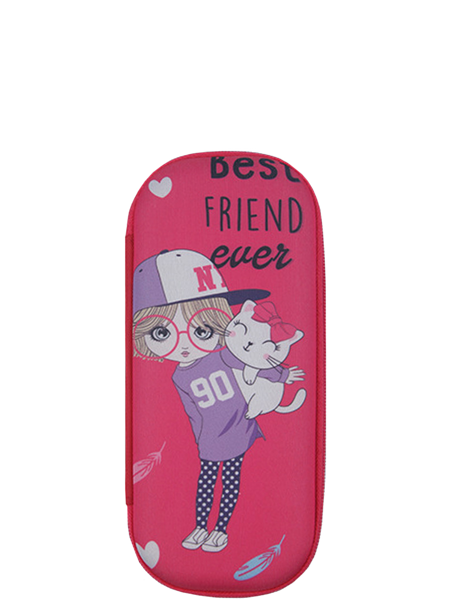 Пенал Multibrand 6128-fuxia girl
