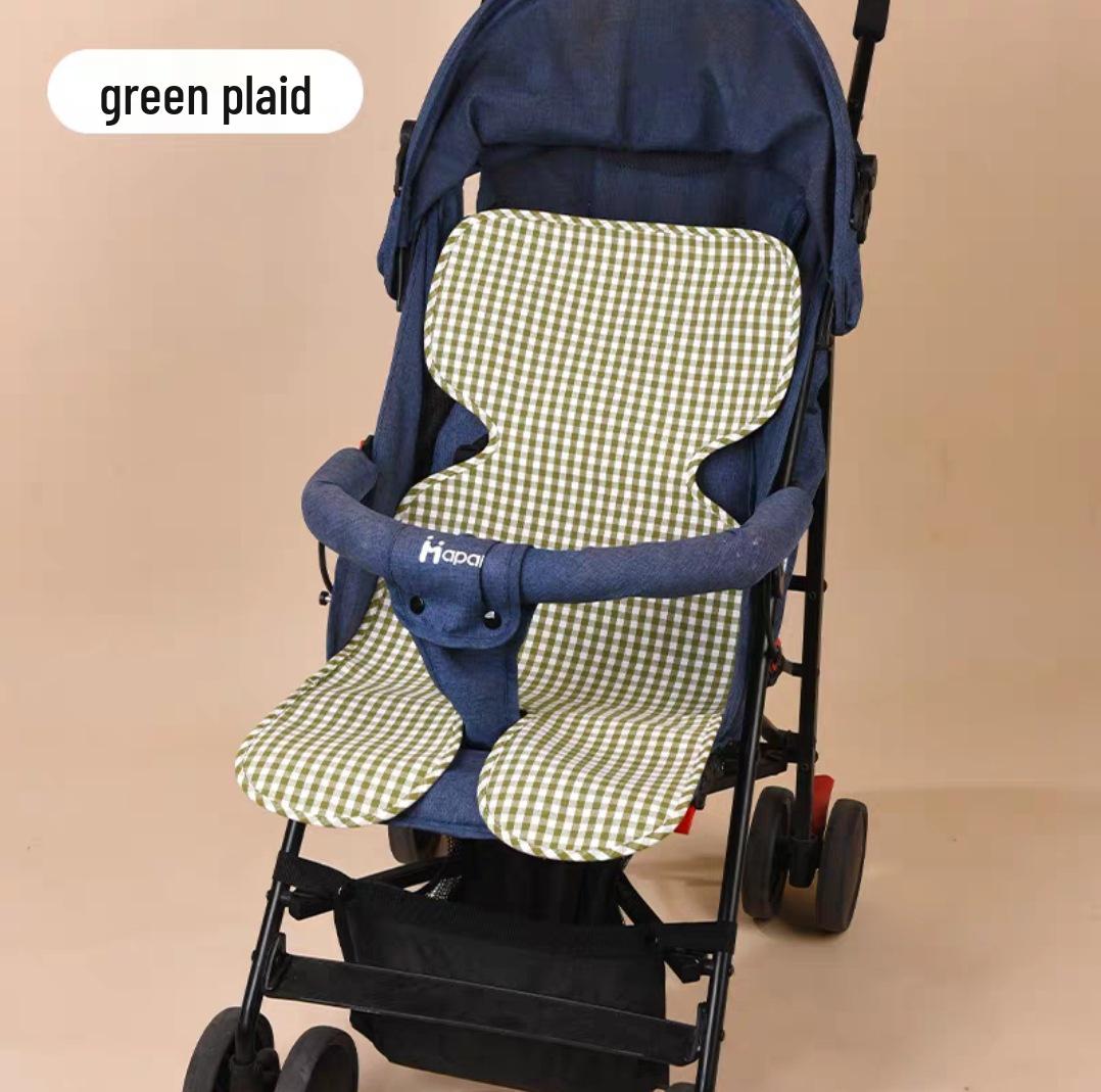 Ramie Style Baby Stroller Summer Cool Mat – Breathable, Sweat-Absorbent, and Washable Cushion 75x35 cm white Shopping Party