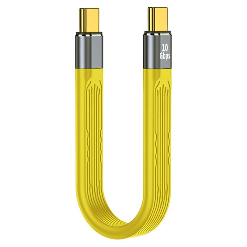 Кабель USB Type C (папа) на USB C/USB A (мама) PD 100 Вт, кабель для зарядки USB C на USB C для сотовых телефонов, планшетов yellow Cheese Bread Ball
