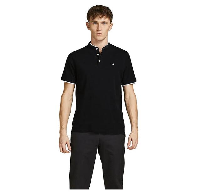 Jack & Jones Paulos Mao поло с короткими рукавами EU L black Storr.pl