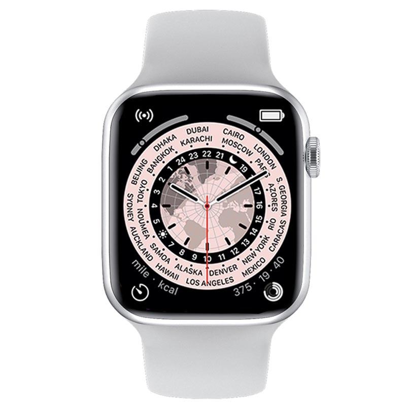 i7 Pro Max Smart Watch Voice Assistant Bluetooth Call Мужские Женские Наручные Часы 1,75-дюймовый Экран Артериальное Давление Спортивные Smartwatch серебряный Happy World Electronics