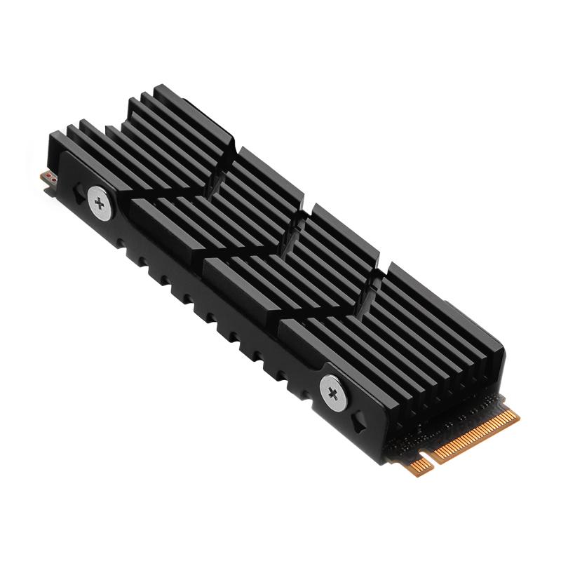 Радиатор охлаждения для M.2 2280 SSD, кулер для твердотельного накопителя NVME NGFF с термосиликоновой прокладкой для игровой консоли PS5 чёрный YiLBX