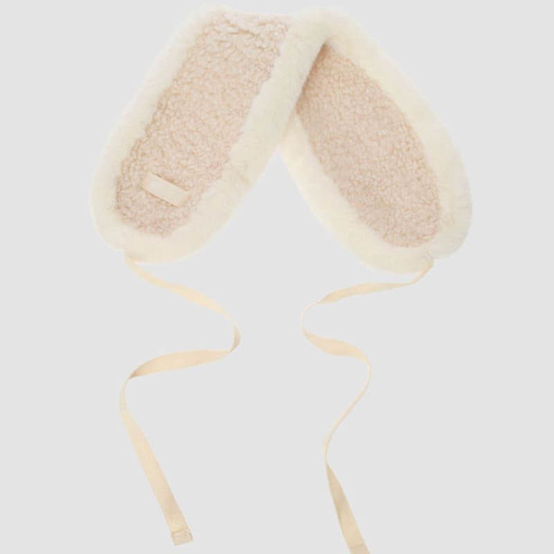 molliolli PEANUT меховые наушники [слоновая кость] OS (F) beige Mayfashion