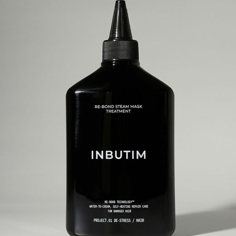 INBUTIM [Пар-маска для волос за 10 секунд] Паровая маска-реконструктор 450 мл Rebonded Steam Mask Treatment 450ml white MayBeauty